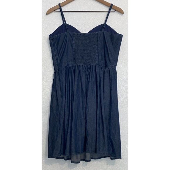 Lauren Conrad Chambray Bustier Dress Size 14 NWT - Picture 4 of 11